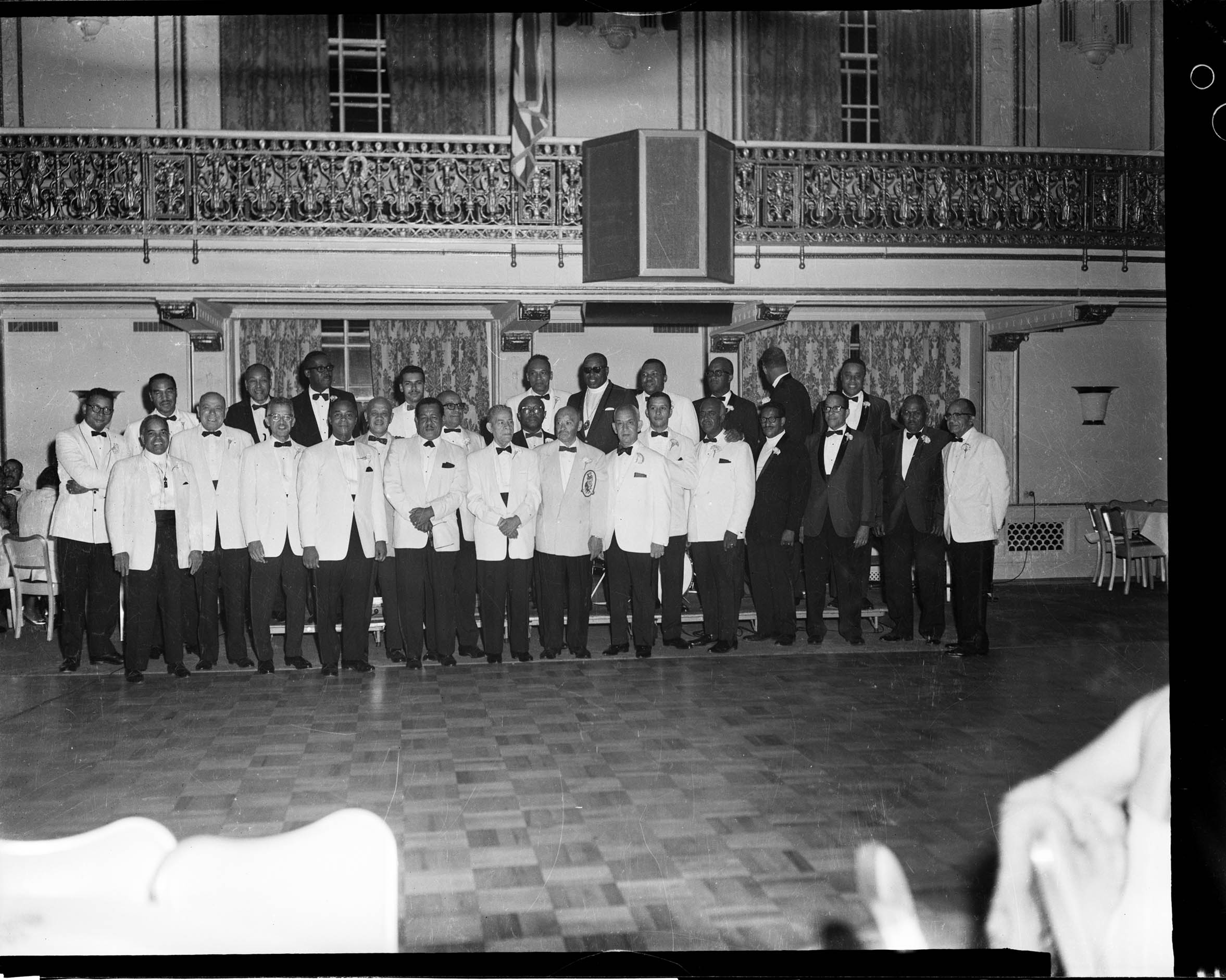 Group portrait of FROGS members including David Washington, Mr