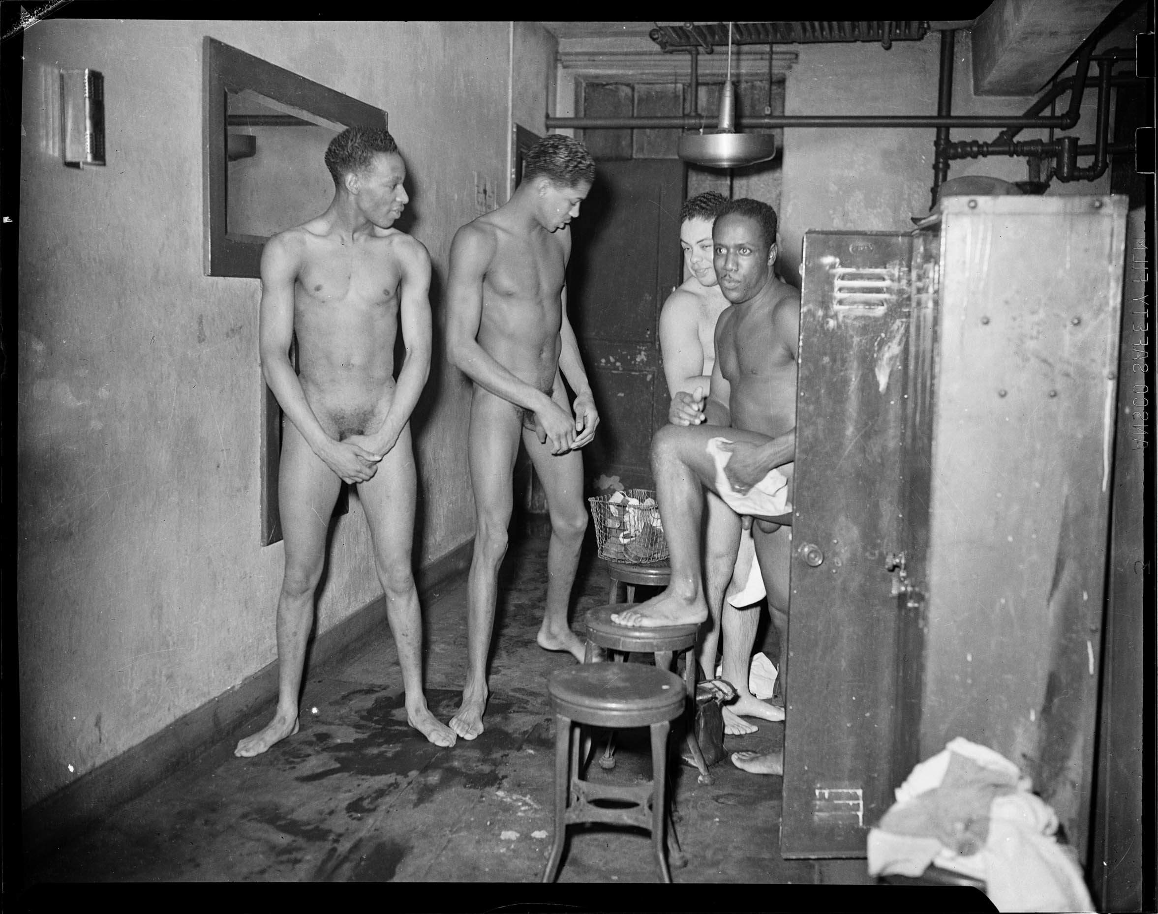 Four Nude Men In A Locker Room Cmoa Collection