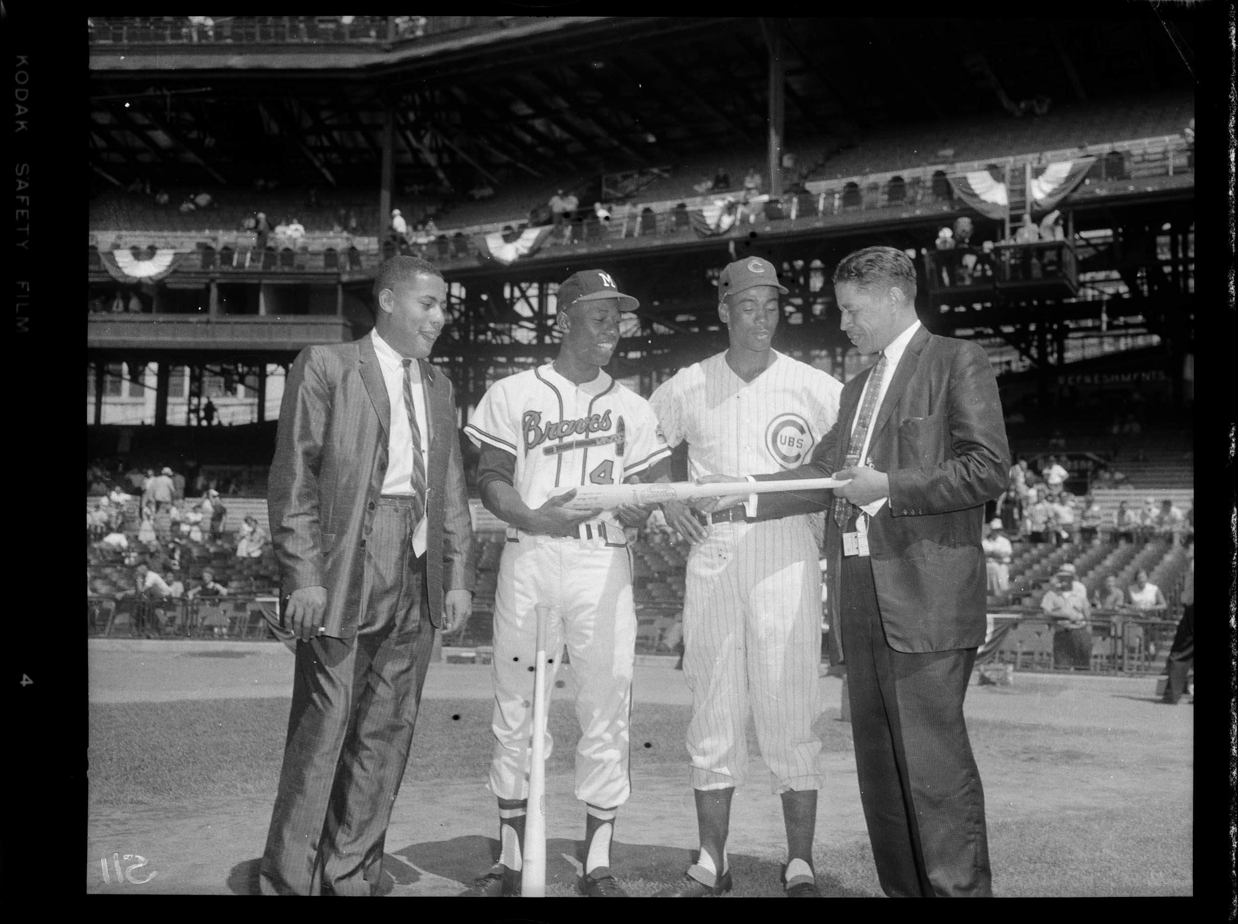 Bill Nunn Jr Chicago Cubs Baseball Player Ernie Banks Milwaukee 