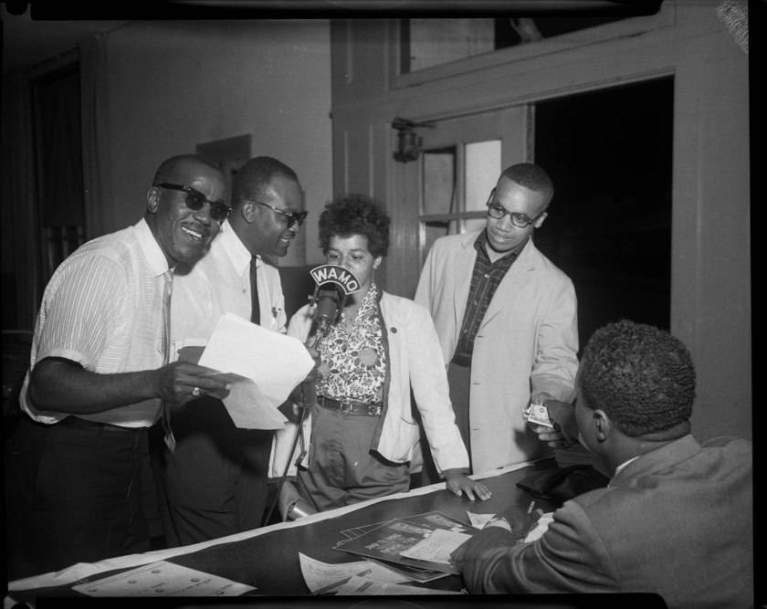 WAMO Radio Station disc jockeys John “Sir Walter” Christian and Rev