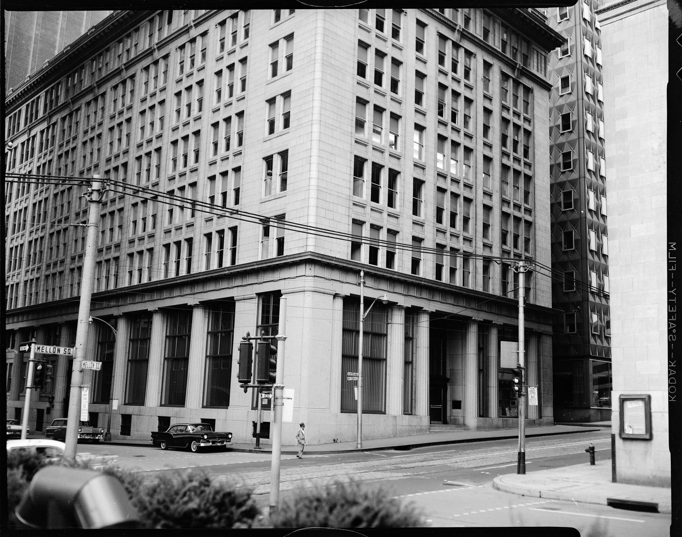 Duquesne Light Company building at intersection of Sixth Avenue and William Penn Place, seen