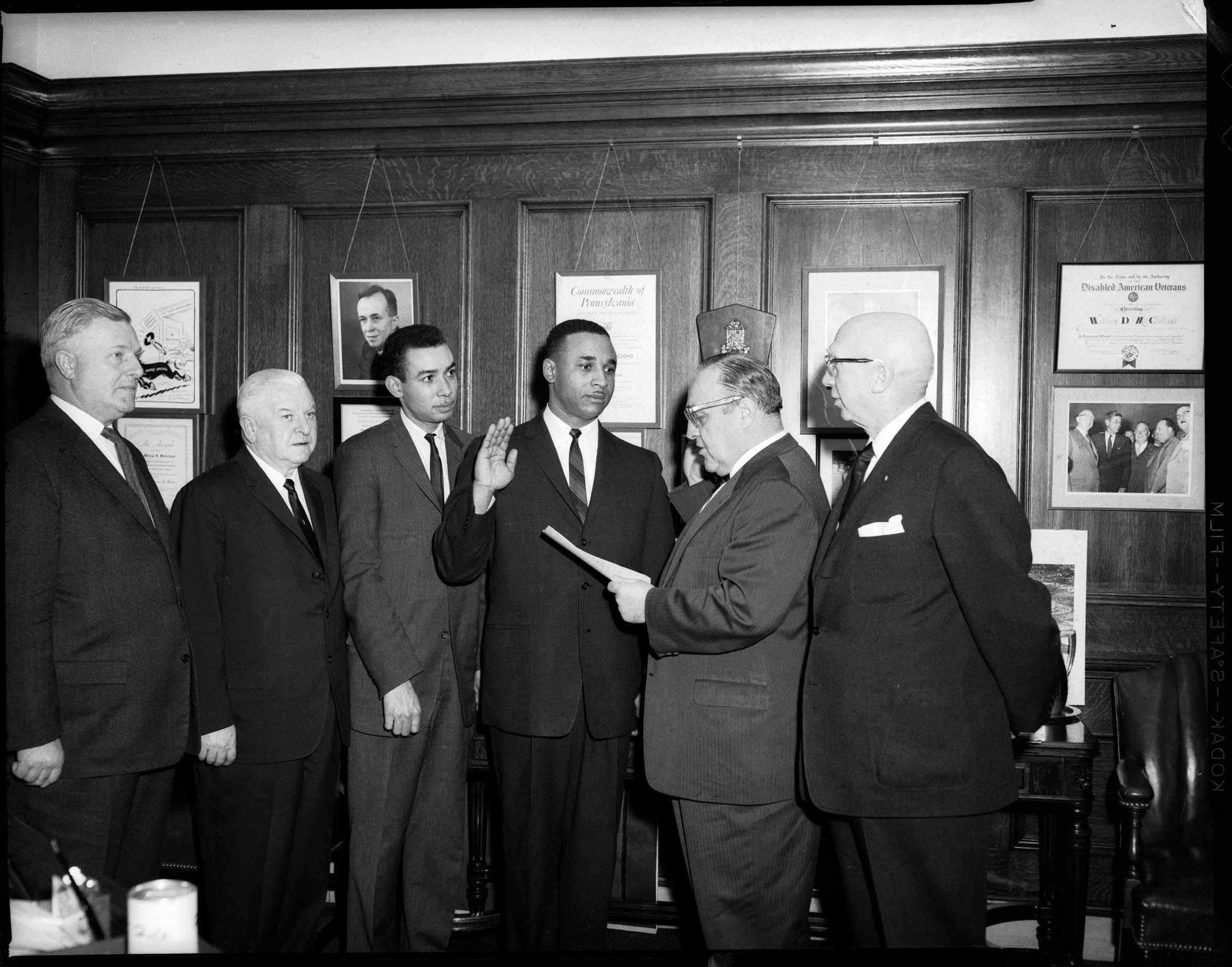 John L. Smith, John E. McGrady, Atty. Linn B. Washington, Sterling W