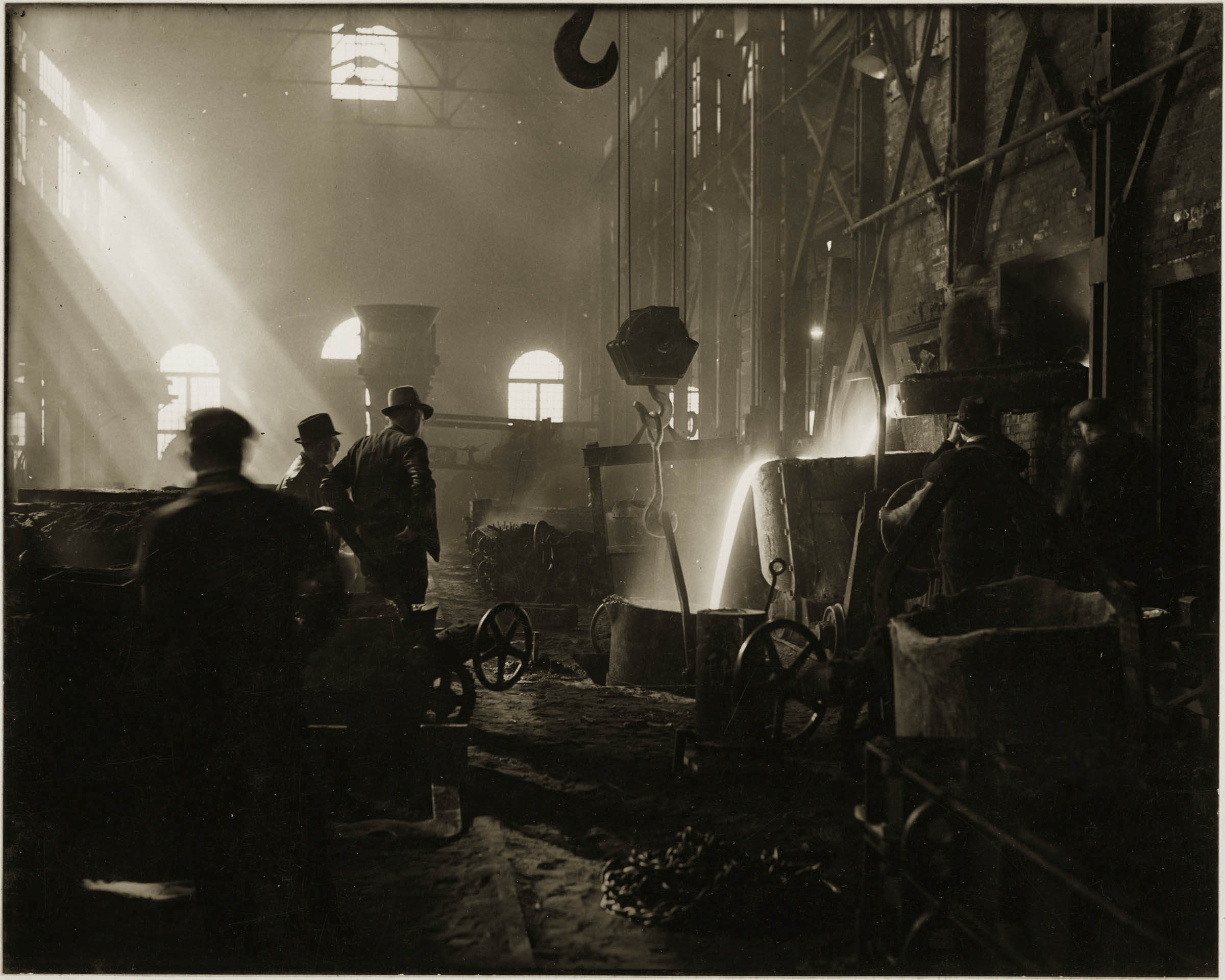[Steel Workers with Cupola Furnace in Iron Foundry] CMOA Collection