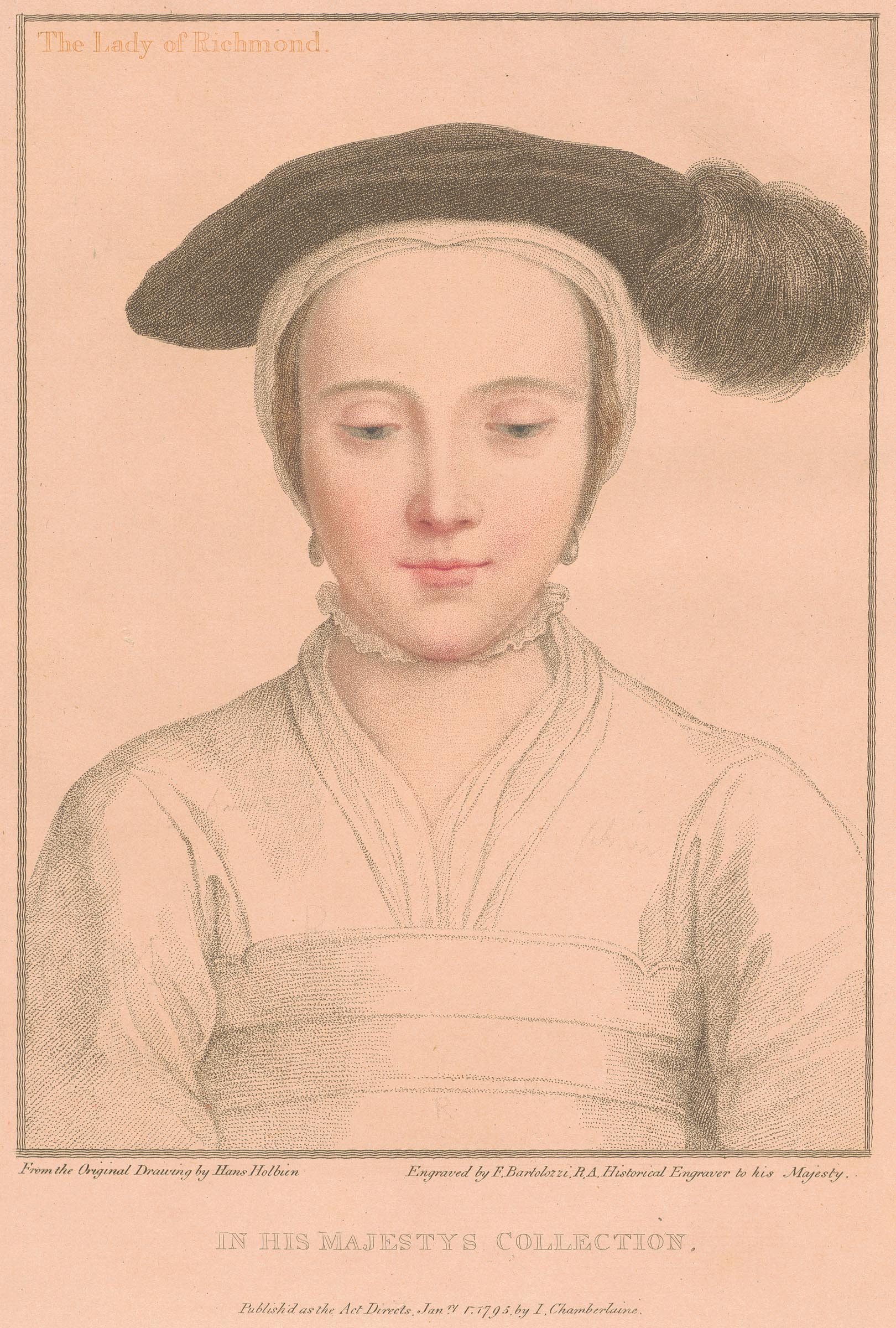 1793年版バルトロッツィ版画「The Lady of Richmond」 1793年版バルトロッツィ版画「The Lady of Richmond」 - メルカリ