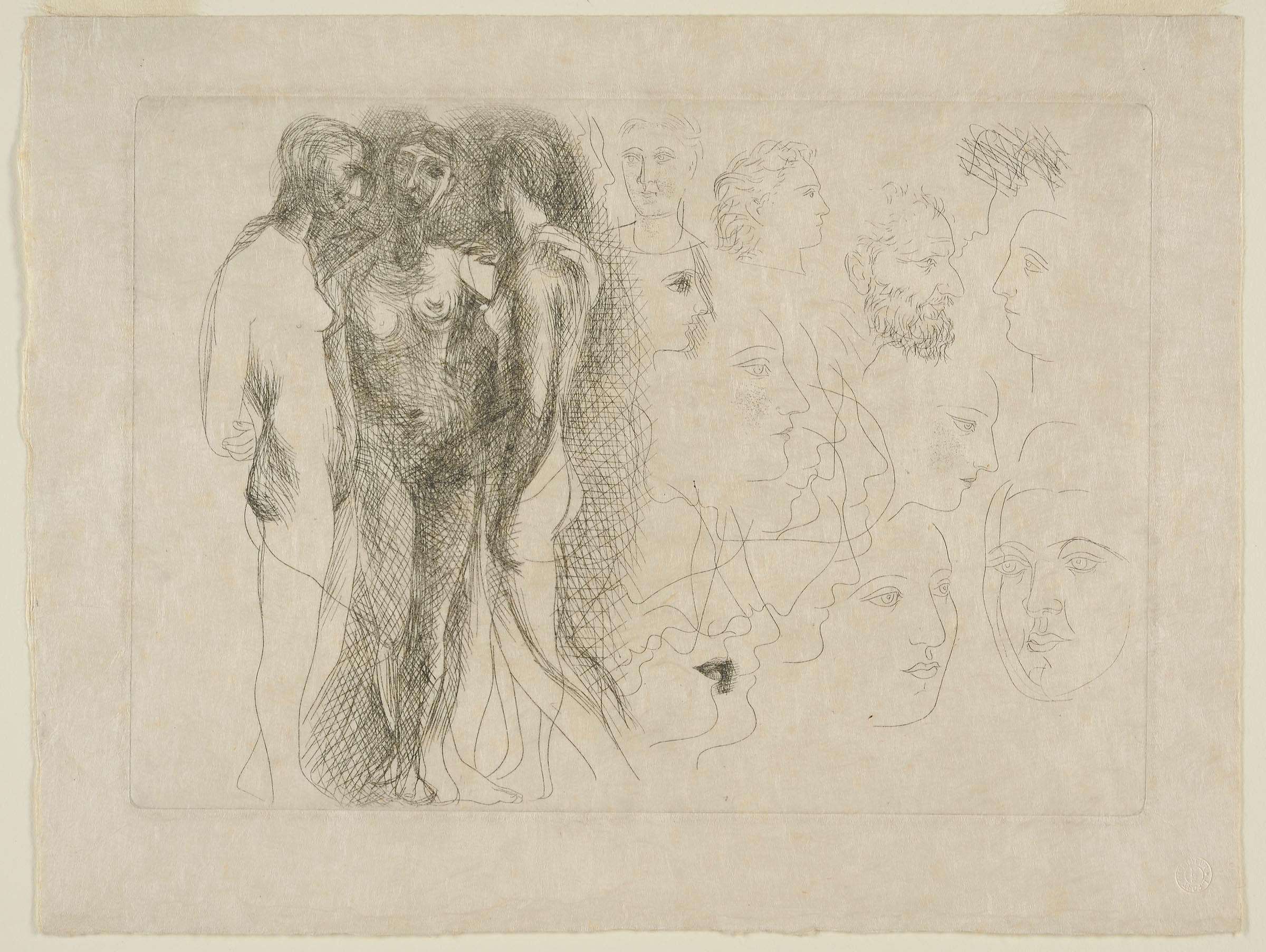 ピカソ、ETUDE POUR LES TROIS GRACES ピカソ、ETUDE POUR LES TROIS GRACES Pablo PICASSO - Étude pour