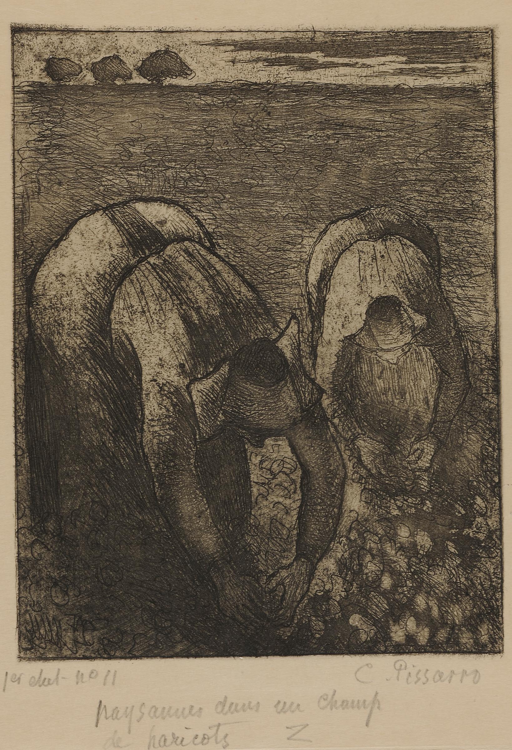カミーユ・ピサロ、「FETE DE SEPTEMBRE, PONTOISE」 September Fete Pontoise 1872 Signed Camille Pissarro-17