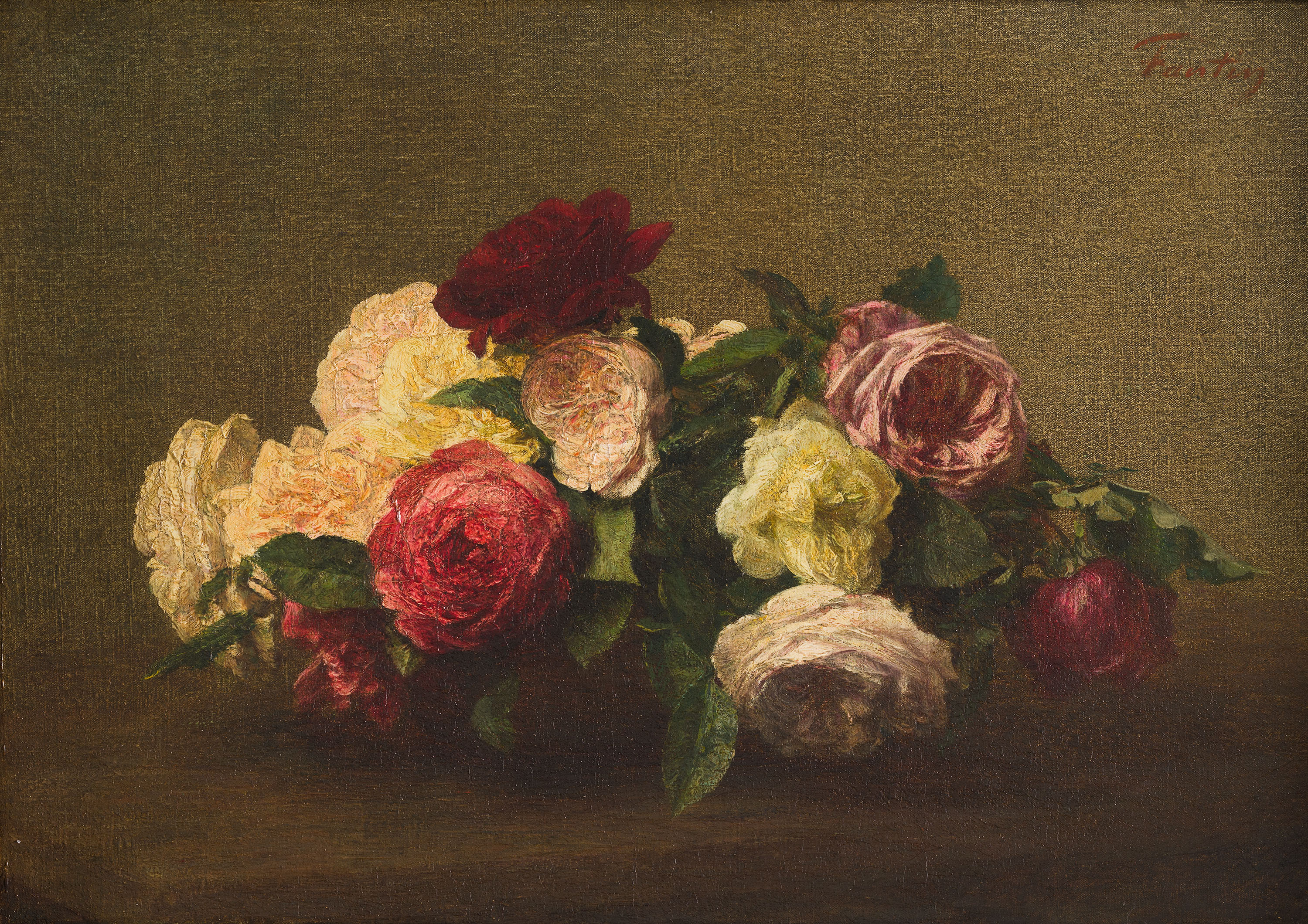 Henri Fantin-Latour、Petites roses File:Henri Fantin-Latour - Roses.jpg - Wikimedia Commons