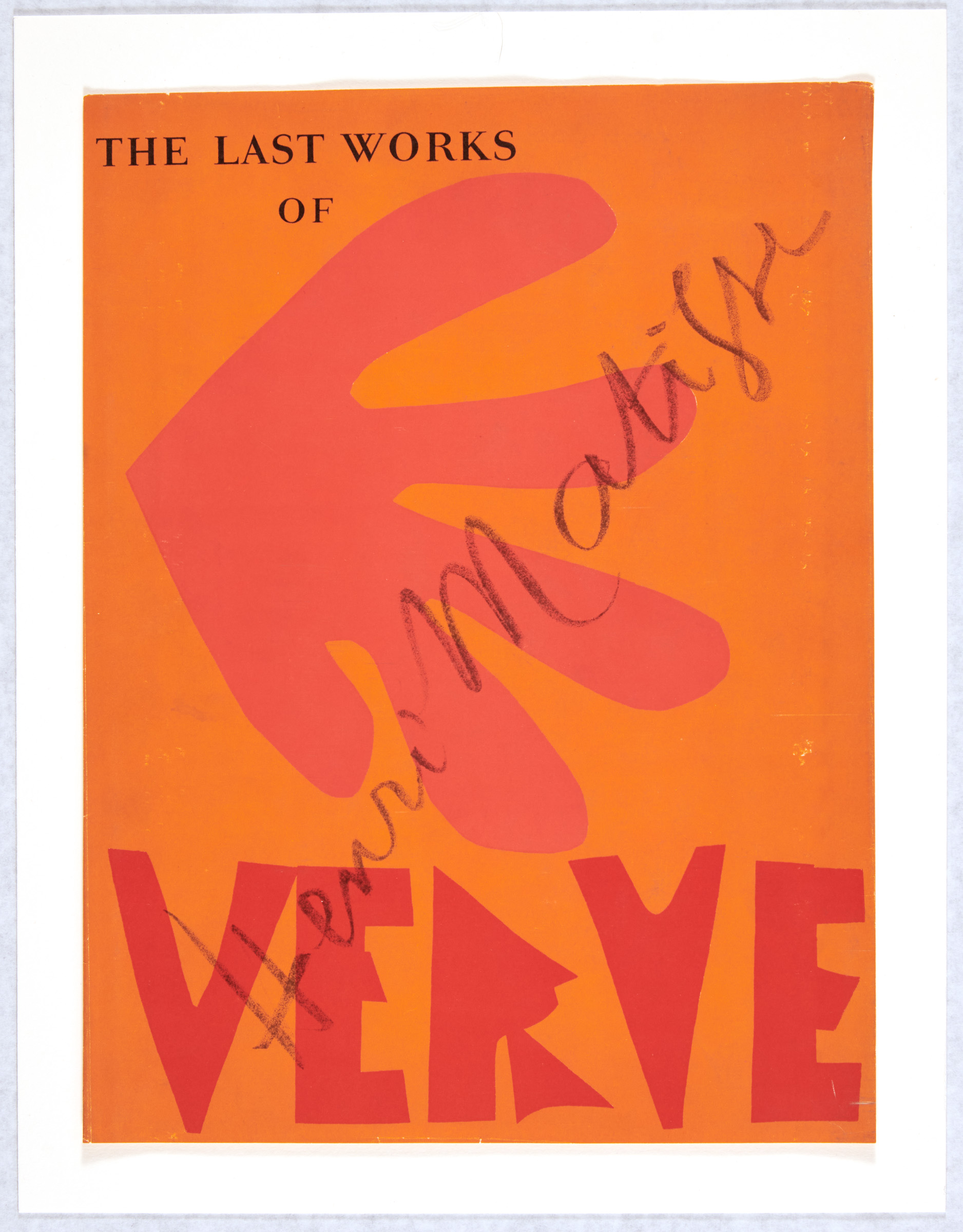 VERVE (ヴェルヴ)vol.2 /8号1940年　表紙:マチス VERVE (ヴェルヴ)vol.2 /8号1940年 表紙:マチス（天牛書店】書籍